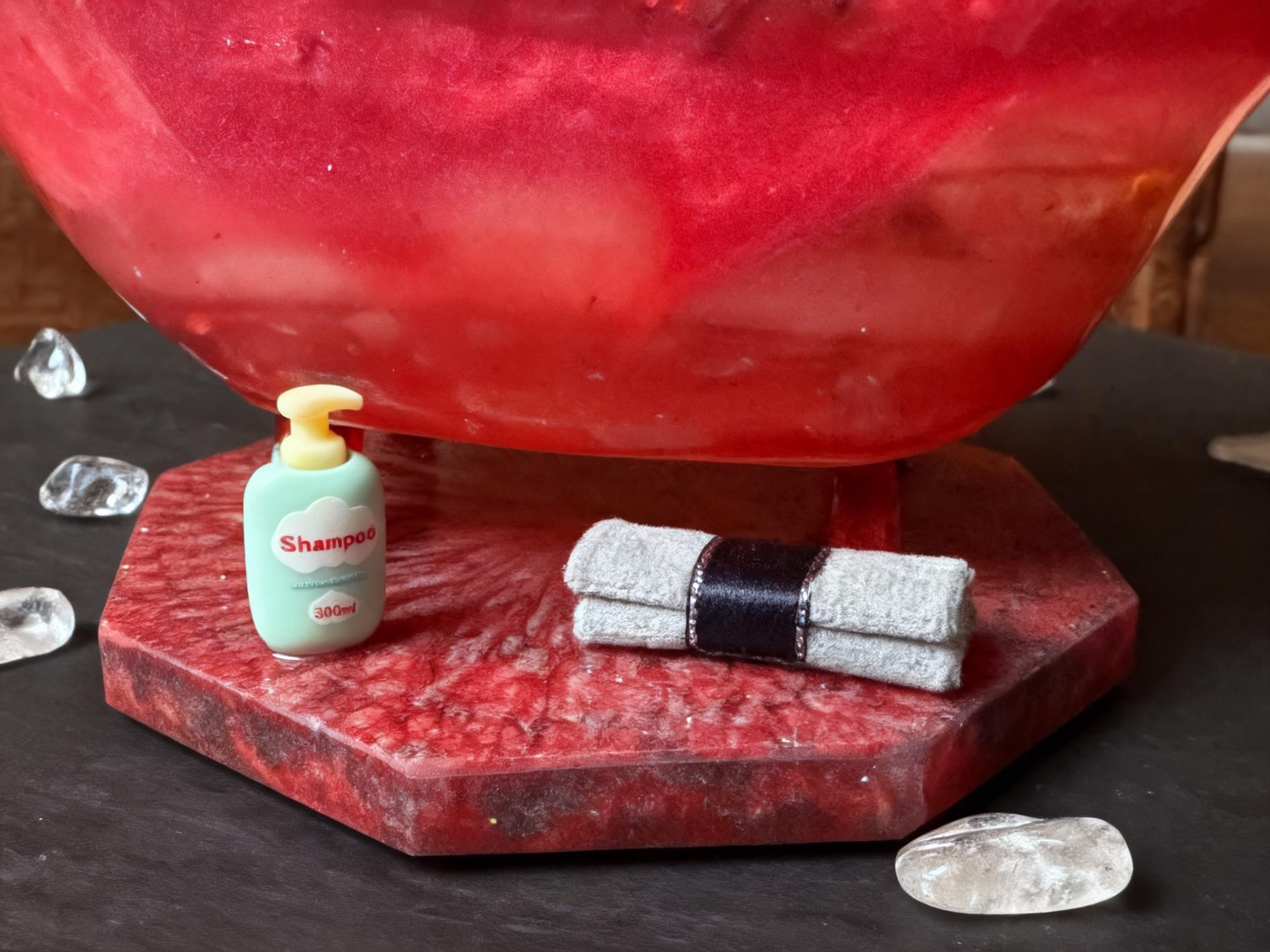 Miniatur-Badewanne aus Resin – Handgefertigte Deko, 16x7 cm